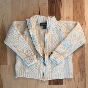 Vintage Inis Crafts 100% Wool Cable Knit Sweater